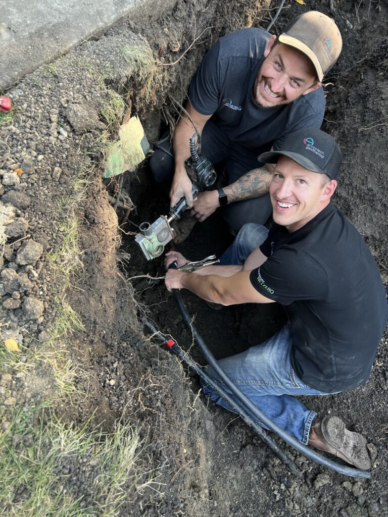 Steve and Josh Fusing Pipe