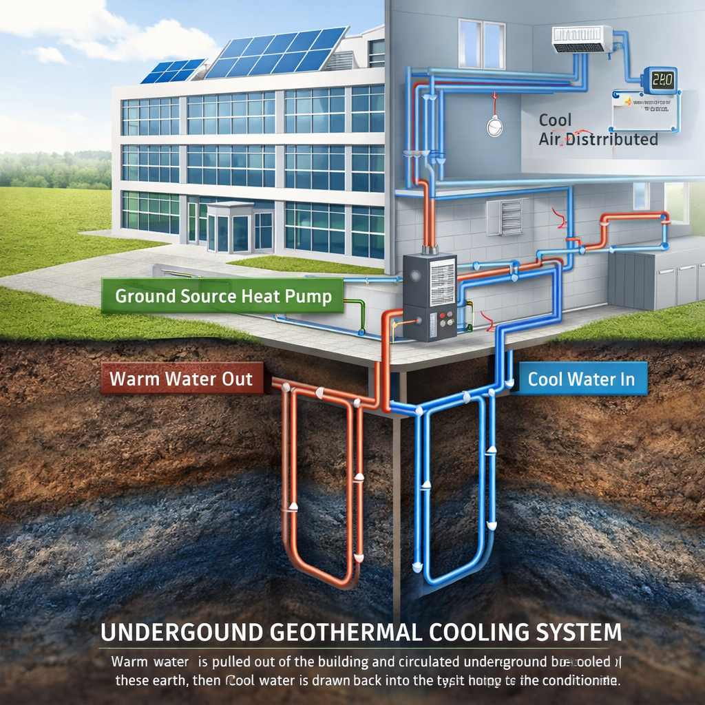 Ground-Source Cooling Solutions for Large Buildings