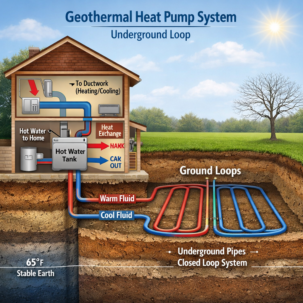 Geothermal vs Air-Source Heat Pumps